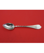 Russian Sterling Silver Teaspoon mark brite-cut on reverse of bowl  5 3/4&quot; - £69.12 GBP