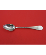 Russian Sterling Silver Teaspoon mark brite-cut on reverse of bowl  5 3/4&quot; - £66.30 GBP