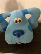 Vintage BLUES CLUES 8&quot; PLUSH DOG Toy 1997 Tyco Pose A Blue Stuffed Anima... - £15.14 GBP
