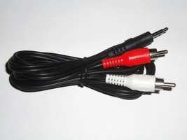 6Ft 3.5mm Mini Plug to 2 RCA Male Stereo Audio Cable 6' - $5.84