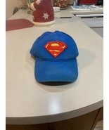 Superman Hat, Blue Cap, Raised Felt Superman Shield Embroidered Logo, St... - $12.88 CAD