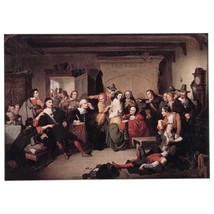 Examination of a Witch Magnet Thompkins Matteson Painting Salem Witch Tr... - $9.55