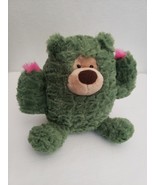Aurora Cactus Bear Plush Stuffed Animal Green Pink Brown  - £18.67 GBP