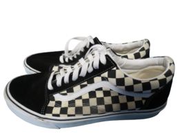 Vans Old School Skateboard Sneakers Black White Checkered Mens Size 11 Laces - £35.69 GBP