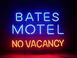 Bates Motel No Vacancy Man Cave Beer Lager Neon Light Sign 20&quot;x16&quot; - £122.73 GBP