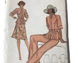 Very Easy Vogue Sewing Pattern 9136 Vintage Sportwear Top Pants Skirt Si... - $21.49