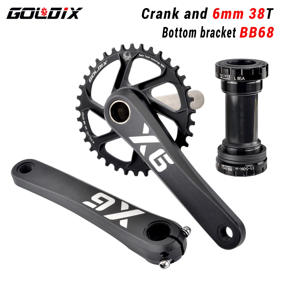 IX BIcycle Crankset 170/175mm Length Forging Crank and Narrow Teeth Chainring 30 - £125.94 GBP