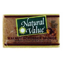 Natural Value Scrub Sponge Walnt Shl (24x1Each) - $1,918.15 MXN