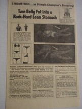 1978 Ad Synometrics Turn Belly Fat Into Rock-Hard Lean Stomach - £6.38 GBP