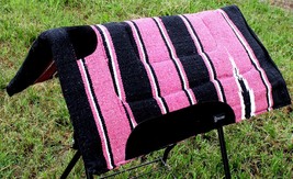 Acrylic Western Horse Trail SADDLE PAD Rodeo Blanket Navajo Pink Wool Fe... - $621.73 MXN
