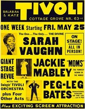 Sarah Vaughn - Moms Mabley - 1962 - Concert Poster - £7.71 GBP+