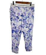 Victorias Secret Lounge Pajama Pants PJ Large Blue White Floral Cottagecore - £29.40 GBP
