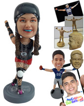 Personalized Bobblehead Roller blader ready to make her best move - Sports &amp; Hob - £72.72 GBP