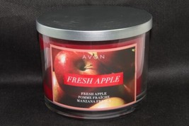 Avon (New) Fresh Apple - Red - 3 Wick - 11 Oz. Candle In Glass Jar - $24.02