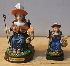 SANTO NINO DE ATOCHA SAINT HOLY CHRIST CHILD INFANT FIGURINE STATUE SET ... - £20.58 GBP