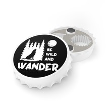 Customizable bottle opener with magnetic back and dual opening mechanisms thumb200