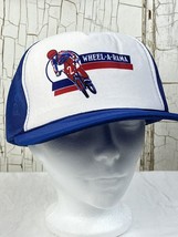 Vtg Wheel A Rama Mesh Trucker Hat Snapback Motorcycle 70-80’s Baseball Cap - £13.04 GBP