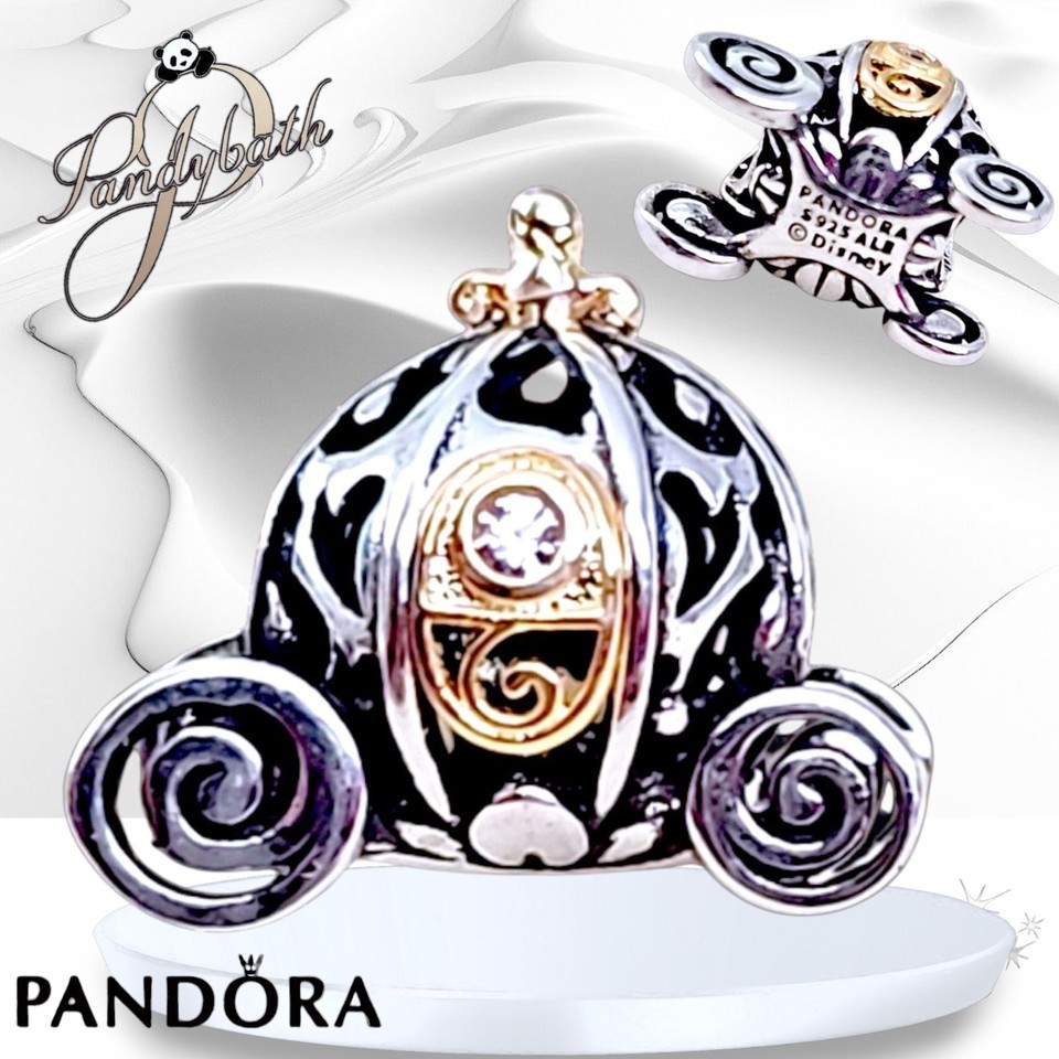 Pandora Disney 100th Anniversary Cinderella&#39;s Enchanted Carriage Charm U... - $58.41