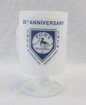 VINTAGE 1976 Pony Baseball 25th Anniversary Commemorative Mug Washington PA - £15.57 GBP