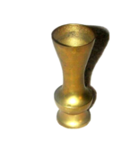 Vintage Brass Bud Vase, 5.75&quot; Tall Made in India, Solid Brass - £5.92 GBP