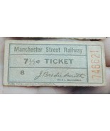 Antique Railway Tramway Ticket Manchester PA - $379.94 MXN
