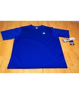 ADIDAS SOCCER FOOTBALL JERSEY BLUE LARGE NEW w/ TAG - $27.08 CAD