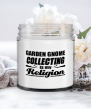 Garden Gnome Collector Candle - Is My Religion - Funny 9 oz Hand Poured  - £15.92 GBP