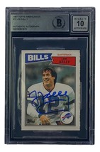 Jim Kelly Signed 1987 Topps #72 Buffalo Bills Rookie Football Card BAS Grade 10 - £229.88 GBP