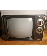 Vintage RCA AFC 120Y DIAL TV Solid State Television White B&amp;W Retro Tested - £47.30 GBP