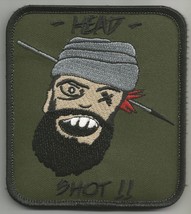 Sniper Taliban Hunting One Shot One Kill Head Shot Morale Military Patch - £7.05 GBP