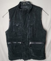 M.Julian Men L Wilsons Hunter Fisherman Lots Of Pocket Leather Jacket - $28.95