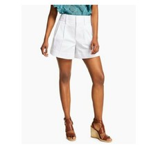 INC Womens 16 Bright White ALine Pockets Modern Shorts Retag CU47 - $11.75