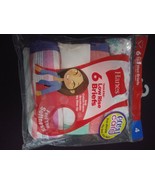Hanes Girls&#39; Cotton Brief 6-Pack Assorted, Size 4 Tagless, New Sealed 7334 - £6.23 GBP
