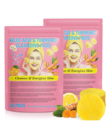 Turmeric Cleansing Pads, 80Pcs Kojic Acid and Turmeric Cleansing Pads wi... - £17.04 GBP