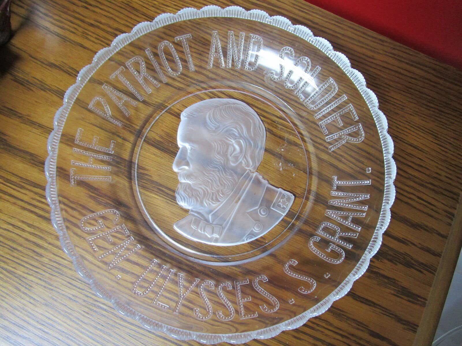 Compatible with Antique EAPG The Patriot and Soldier Ulysses S. Grant Round Plat Item image 10