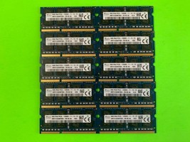 LOT OF 10 X HYNIX 8GB DDR3 Laptop Ram Memory 2Rx8 PC3L-12800S - HMT41GS6... - $209.53