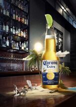 Corona Extra Light Imported Beer Advertising Metal  Sign 8x12in  Coors 19 - $34.72 CAD