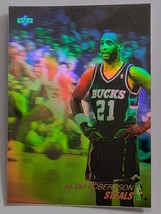 1991 Alvin Robertson Upper Deck Hologram 3D Nba Basketball Card AW2 Vintage Ud - $3.99