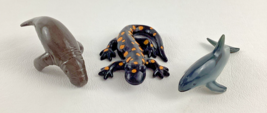 Yowie Tiger Fire Salamander Whale Manatee Realistic Animal Figure Lot Re... - $24.70
