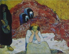 Vintage at Arles or Human Anguish - Gaugin - Framed Picture - 11&quot; x 14&quot; - £25.97 GBP