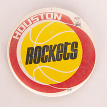 Vintage 2 1/4&quot; Houston Rockets Pinback Button Badge Pin NBA Basketball - £5.41 GBP