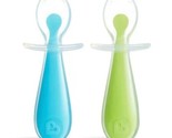 Munchkin Gentle Scoop Silicone Training Spoon Set, Blue/Green, Qty 2, 6+... - $11.49