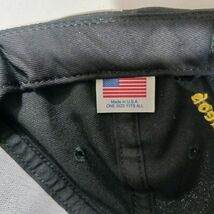 US Army Men's Back Strap Black Baseball Cap Hat One Size Fits All Made In USA image 2