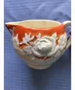 Old Orange And White Pitcher - £7.45 GBP