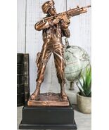 Military Decor US Army Soldier Aiming With Rifle Statue 11.5&quot;Tall With Base - €63,58 EUR