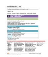 Solution Manual For Nursing Today, 10th Edition by JoAnn Zerwekh - $24.89 CAD