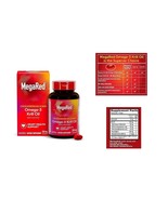 MegaRed Omega-3 Krill Oil  60ct soft gels,  dosage 350mg / exp- 09/2026+ - $27.86 CAD