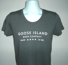 Womens Juniors Goose Island Beer Company T Shirt Large Chicago  50/50 poly blend - £17.37 GBP