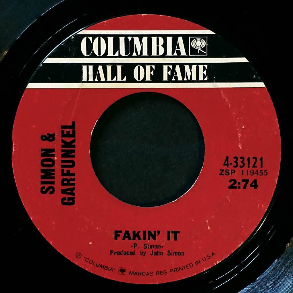 Primary image for Simon & Garfunkel - Fakin' It / At The Zoo [7" 45 rpm] Columbia Hall of Fame