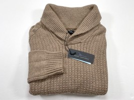 Marc Anthony M Dark Bamboo Shawl Collar Cotton Nylon Wool Blend Sweater NEW NWT - £31.63 GBP